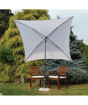 Ombrellone palo centrale Kronos Made in Italy - 200 x 200 cm - Bianco