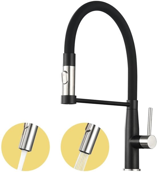 Cucina adattabile - Rotazione 360 gradi - Acciaio inossidabile - Nero