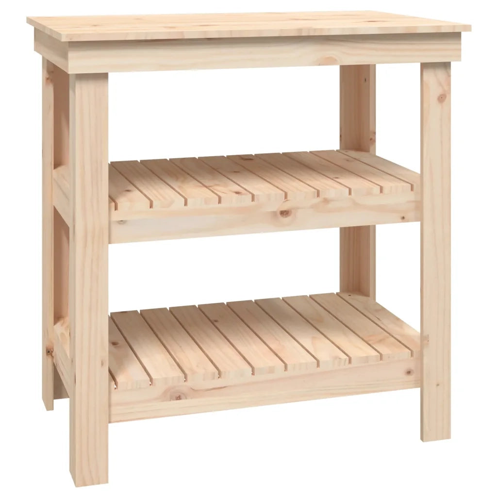 Banco da Lavoro 78,5x50x80 cm in Legno Massello di Pino 823639