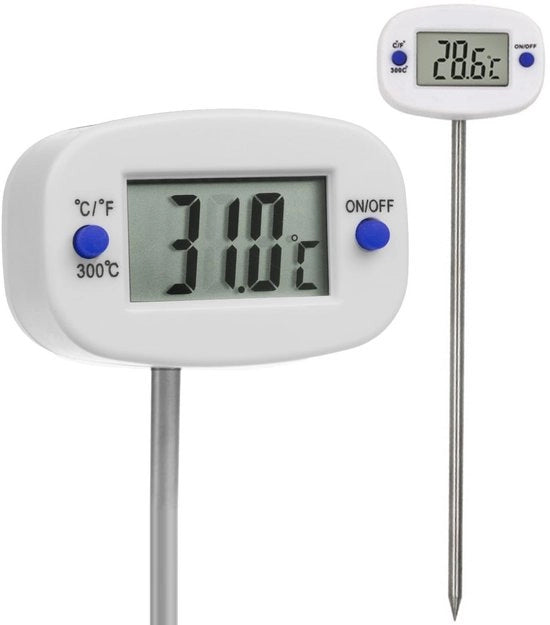 Termometro Digitale per Cucina - Termometro per Carne con Sonde da 15cm - Preciso e Facile da Leggere