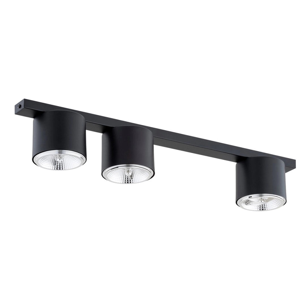 Faretto da soffitto Nano in acciaio nero