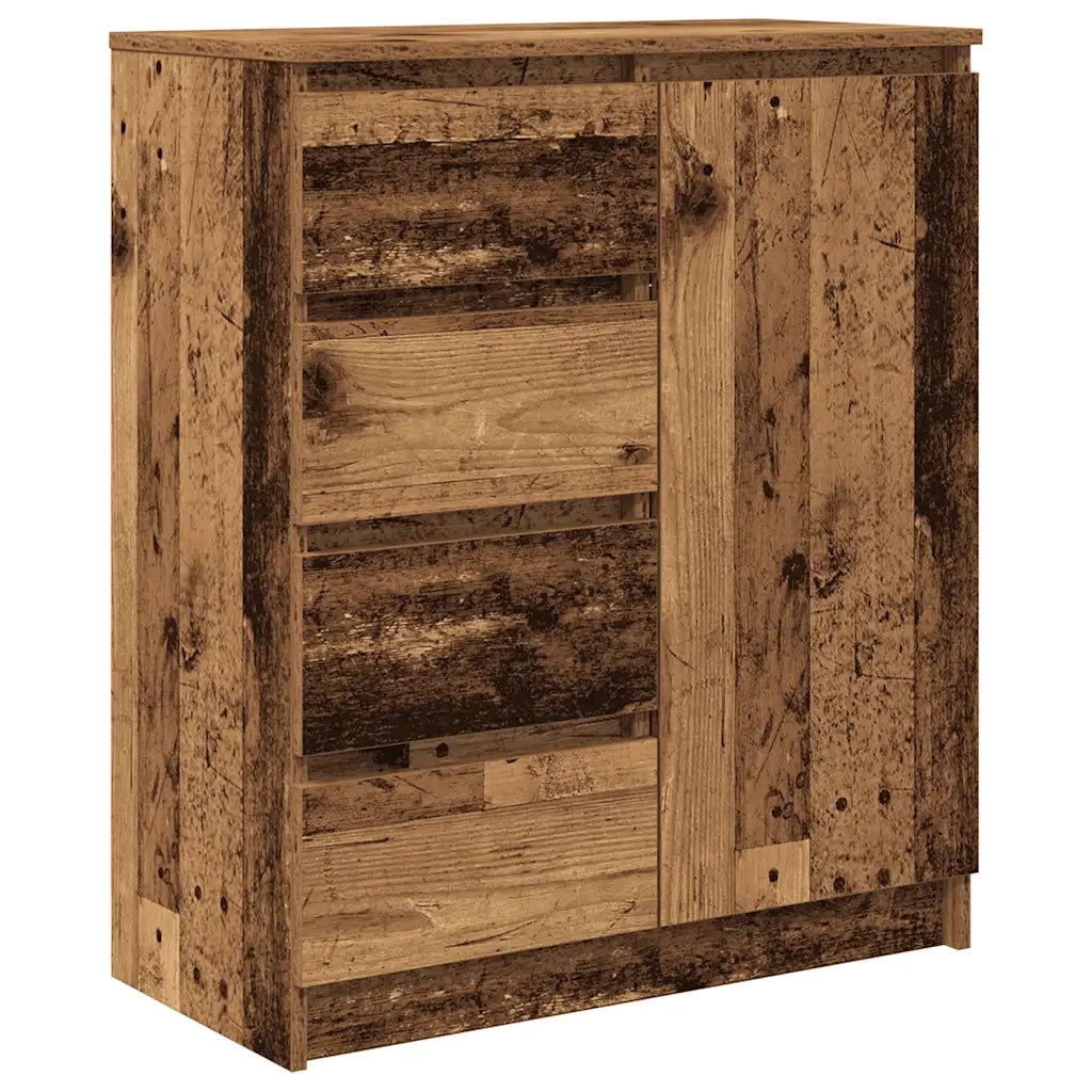 Credenza con Cassetti Legno Antico 71x35x84 cm in Truciolato