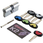 CILINDRO SAGOMATO 'K2' SECUREMME 90 mm (25+10+55) - SECUREMME