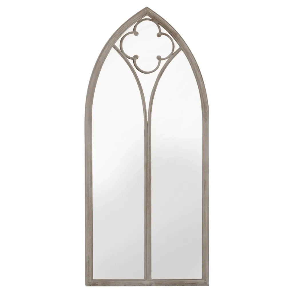 Specchio da Giardino Sabbia 100x45 cm in Ferro per Uso Esterno