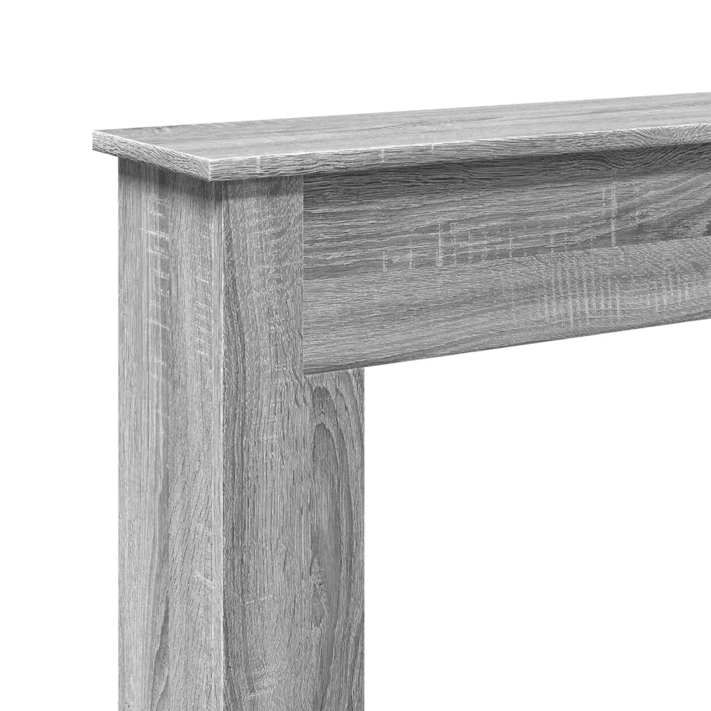 Cornice per Camino-Rivestimento per Camino Grigio Sonoma 75x20x87,5 cm in Truciolato