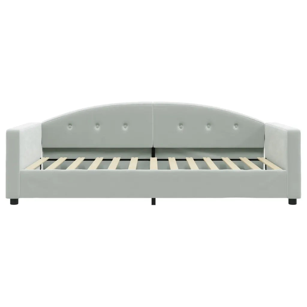 Letto da Giorno Grigio Chiaro 100x200 cm in Vellutocod mxl 105810