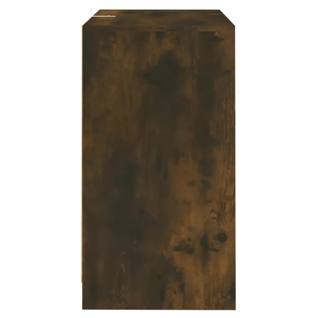 Credenze 2 pz Rovere Fumo 70x41x75 cm in Legno Multistrato 3098094