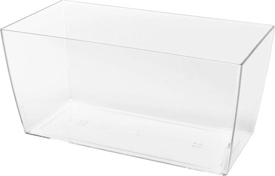 Scatola di Stoccaggio Transparente Rettilinea - 30cm x 15cm x 14cm