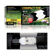 ExoTerra Compact Top Mini - Plafoniera per terrari ExoTerra Natural e Screen Terrarium Mini