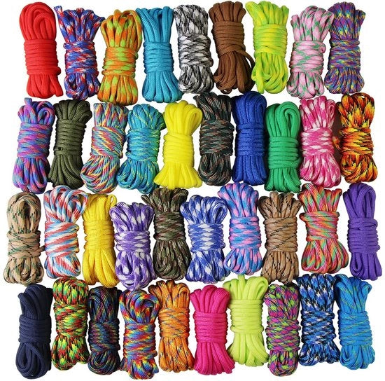 Set di Paracord Colorato - 10 pezzi - 10x3 metri