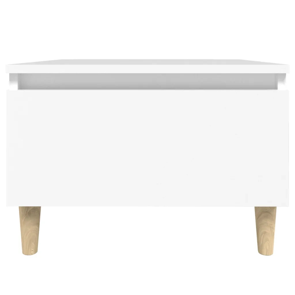 Tavolini Bianchi 2pz 50x46x35 cm in Legno Multistrato 819501