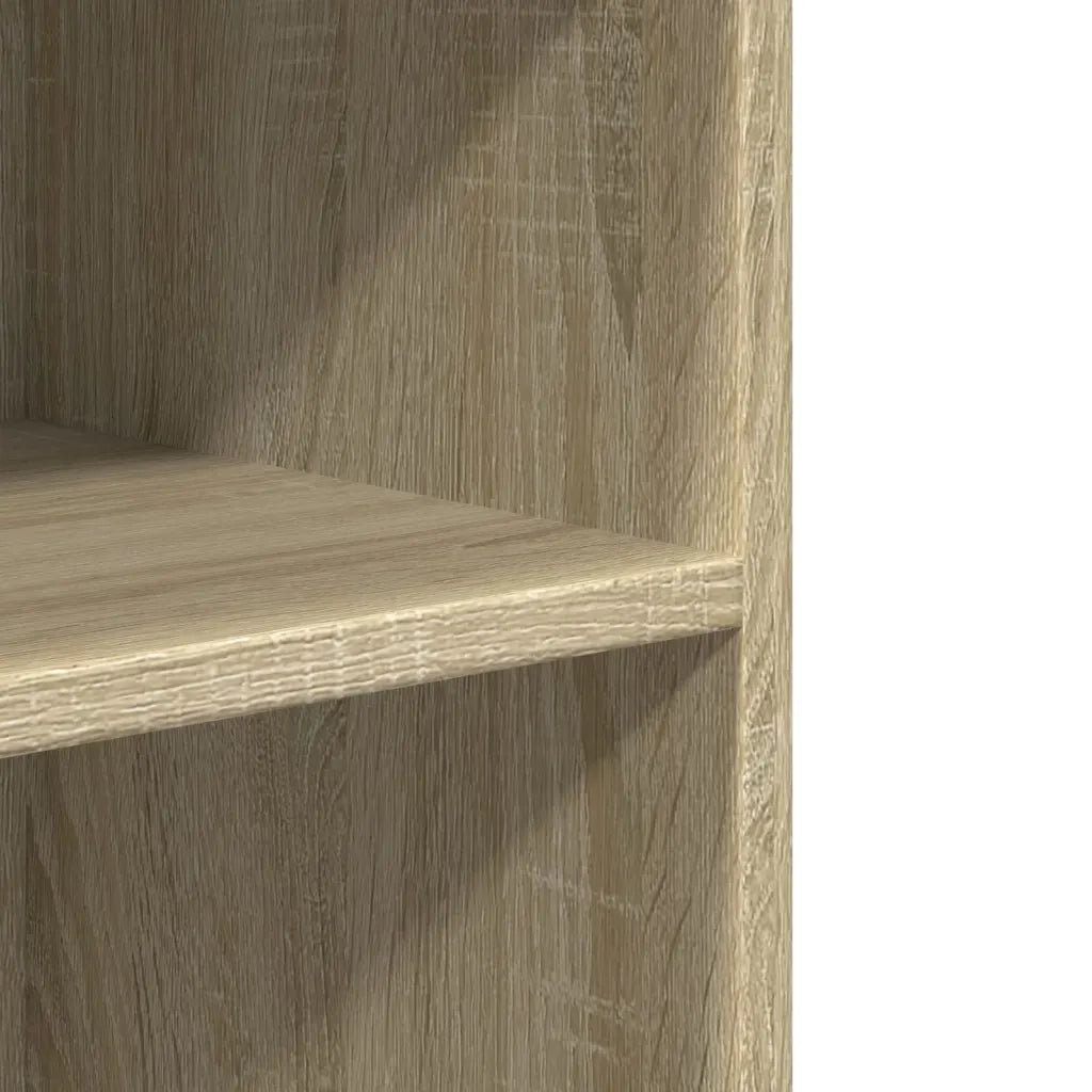 Tavolino con Ruote Rovere Sonoma 55x60x78 cm in Truciolato 853157