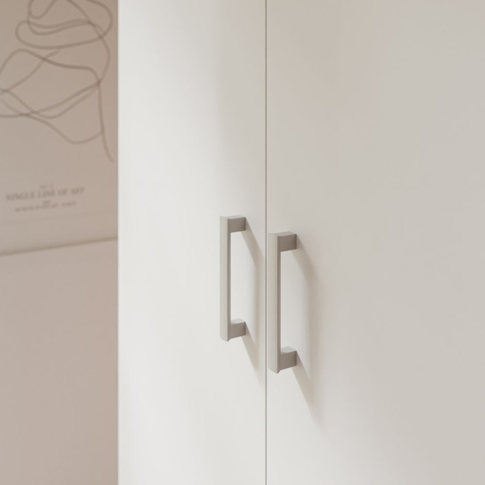 Armadio Arcadia 2 ante e 1 cassetto bianco 89x54x210.5H