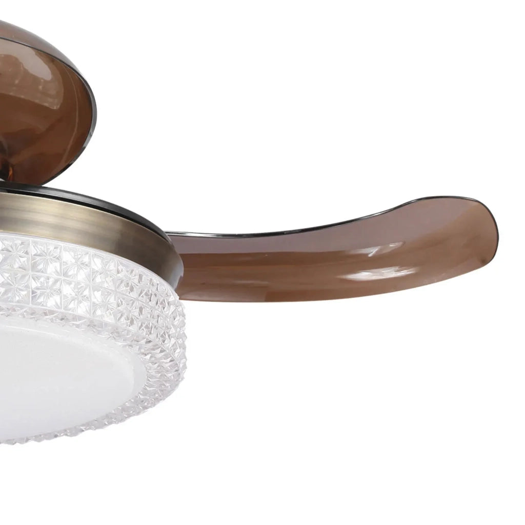 LÚZETE - VENTILADOR DE TECHO LED 28W REGOLAMENTO 4 LEGISLABILE DI MOTORE GIURIDICA