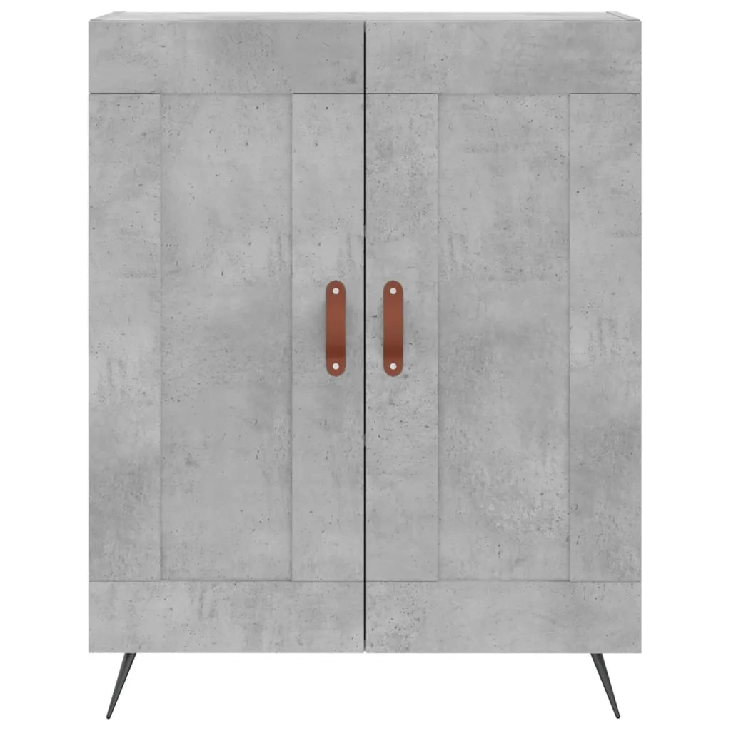 Credenza Grigio Cemento 69,5x34x180 cm in Legno Multistrato 3199661