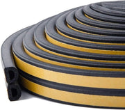 Telaio di guida autoadesivo tipo D - 6 m nero - tocco freddo - bordo antiproiettile - impermeabile al suono - impermeabile all'acqua - impermeabile ai materiali.