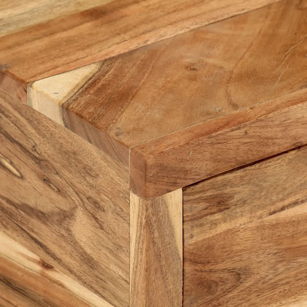 Mobile TV (118-200)x30x40 cm in legno massello di acacia 351780