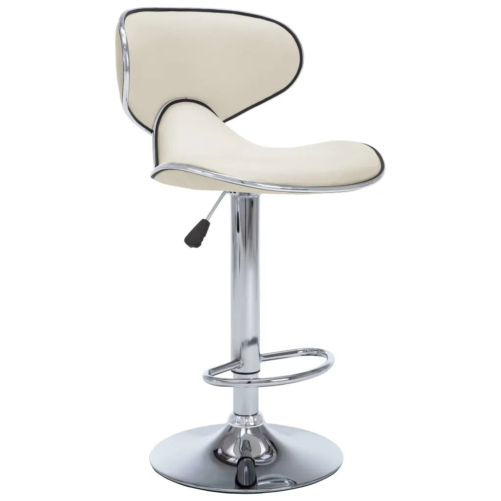 323647 Bar Stools 2 pcs Cream Faux Leather cod mxl 55645