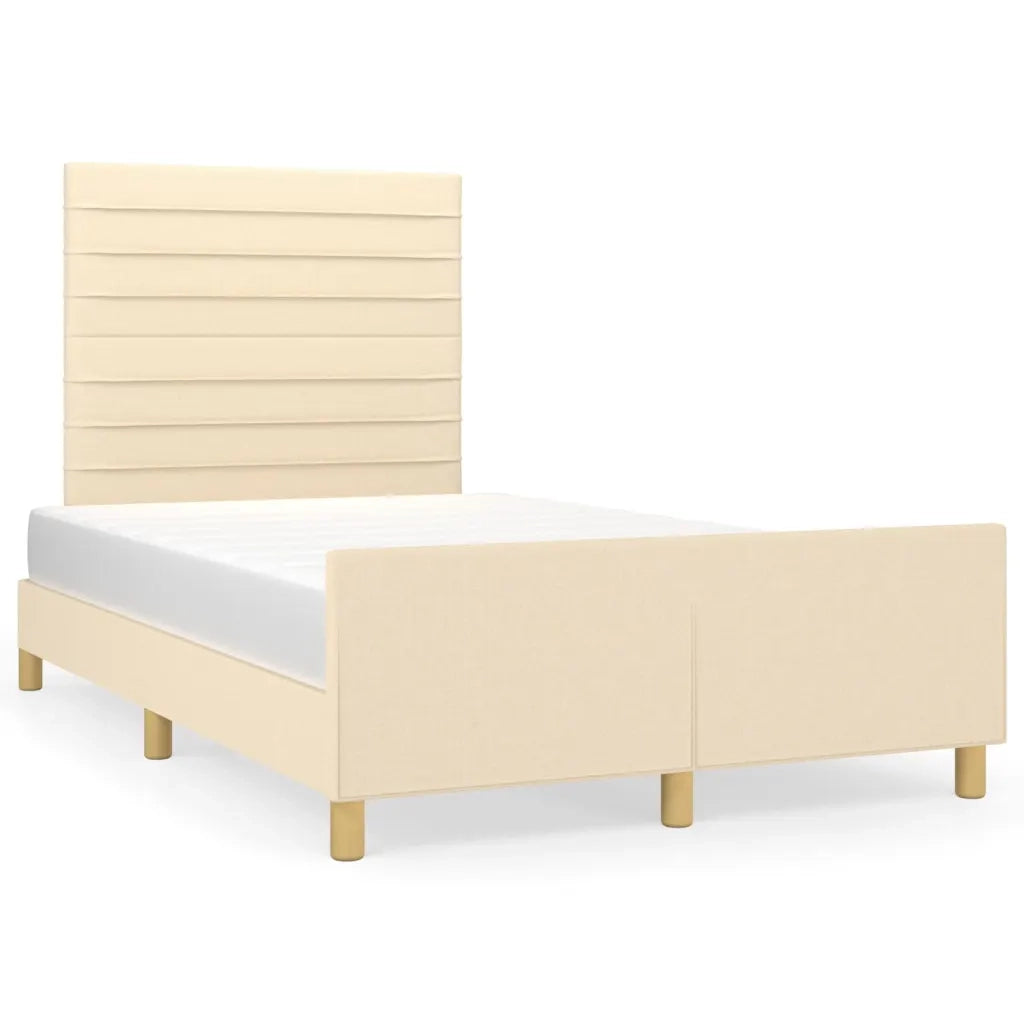 Giroletto senza Materasso Crema 120x200 cm Tessuto