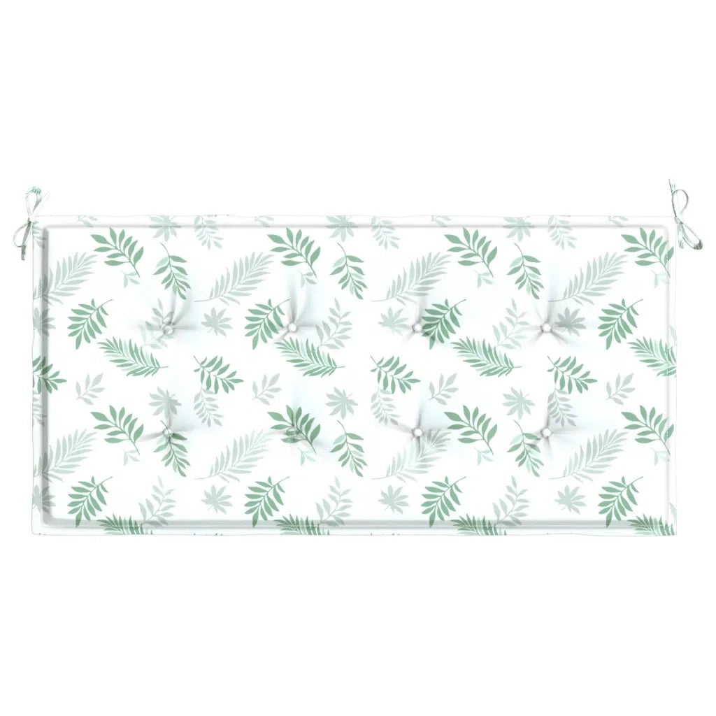 Cuscino per Panca a Foglie 120x50x3 cm in Tessuto Oxford