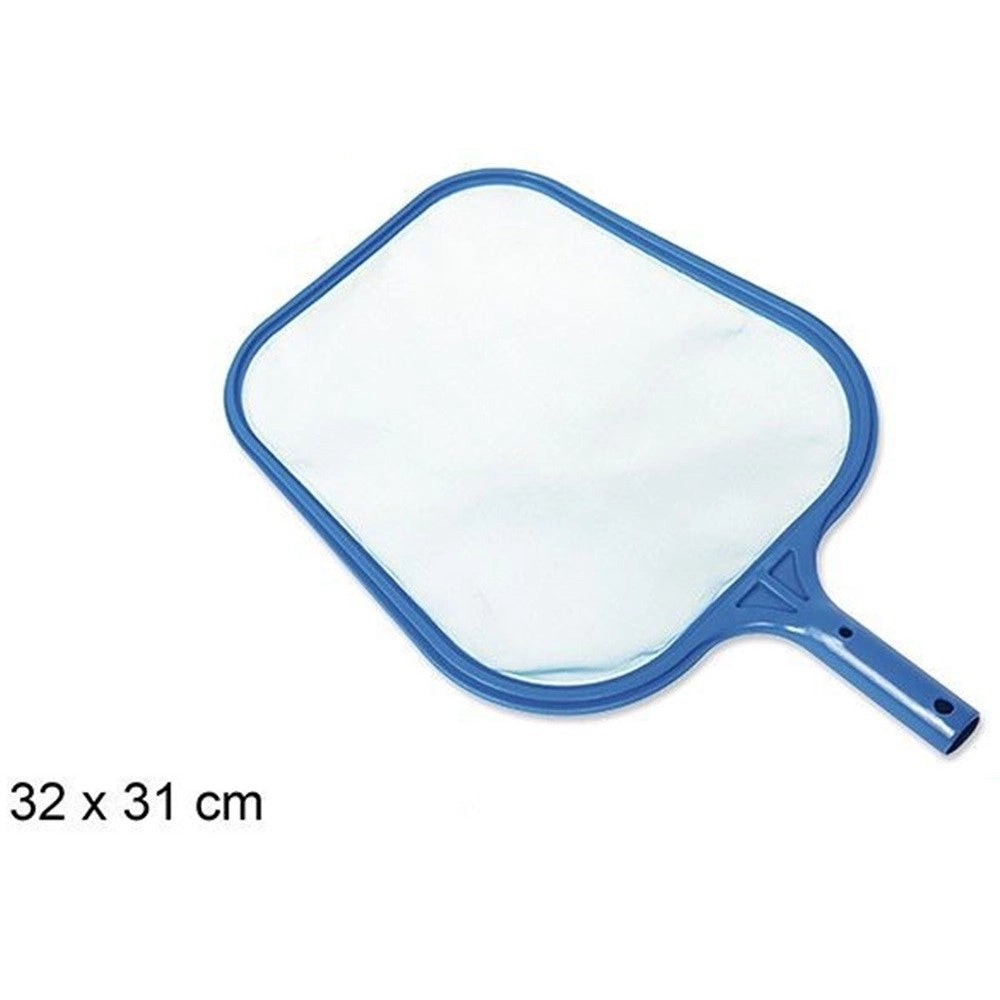 Trade Shop - Retino Per Pulizia Foglie Sporco Dalla Piscina Telaio A Rete Resistente 32x31cm 016138 -