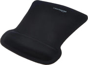 Matrice rettangolare per mouse con supporto per polso - nero