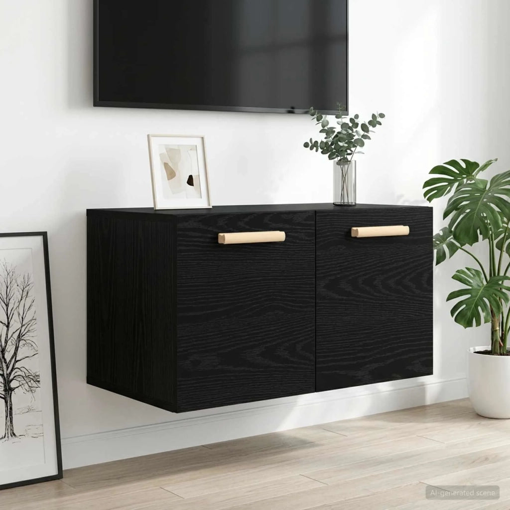 Armadietto a muro Rovere nero 60 x 36,5 x 35 cm 8009803