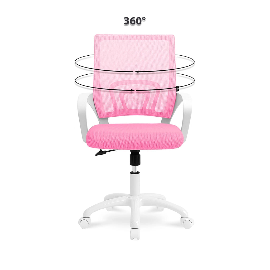 Sedia da ufficio ergonomica girevole fucsia - Happy - SU29HAPB