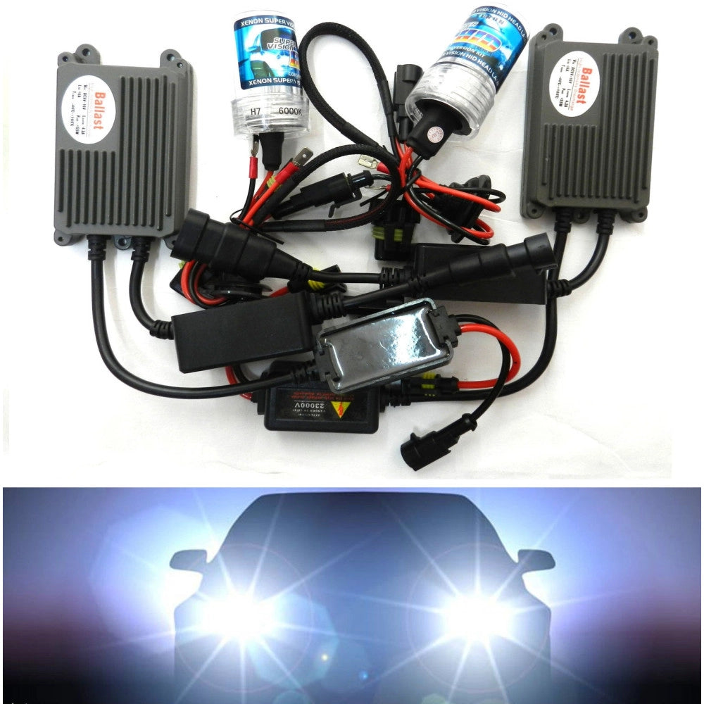 Trade Shop - Kit Xenon Ballast 6000k 55w H7 Hid Fari Luce Alta Luminosita Auto Centralina -