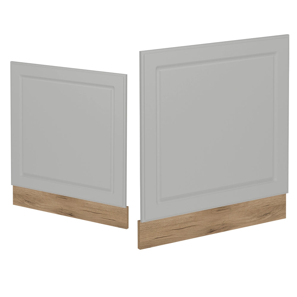 Pannello frontale R-Line Bianco rustico/Rovere dorato 60 cm, PL Marmo Vicco