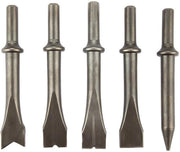 Set a beccatina pneumatica 5 pezzi - Acciaio Cr-Mo - Adatto per 150/190/250 beccatina - 10 cm beccatine - Ideale per intonacatura e cemento - Beccatine a martello