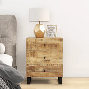 Comodino 50x33x62cm Legno Massello di Mango e Legno Multistrato 350660