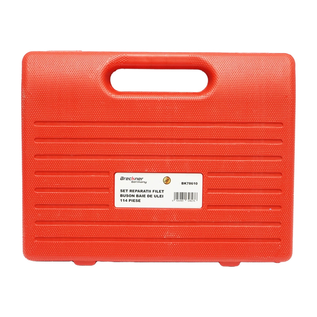 Set di riparazione filettatura tappo coppa dell'olio, 114 pezzi Breckner Germany