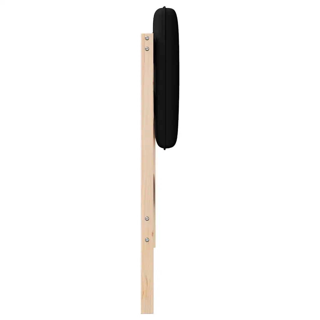 Testiera imbottita Marrone e Nero 75 cm Pino massello 880210