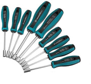 Set di chiavi a boccola 9 pezzi - Manubrio ergonomico - Acciaio inox CrMoV - Dimensioni chiave 3-8mm - Resistente alla corrosione - Adatto per lavori di fai da te e riparazioni automobilistiche - Chiave inglese multifunzione