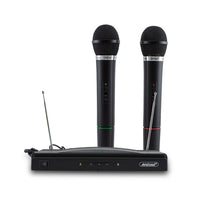 Microfoni Wireless per Karaoke Ricevitore 2 Canali Canto e Presentazioni