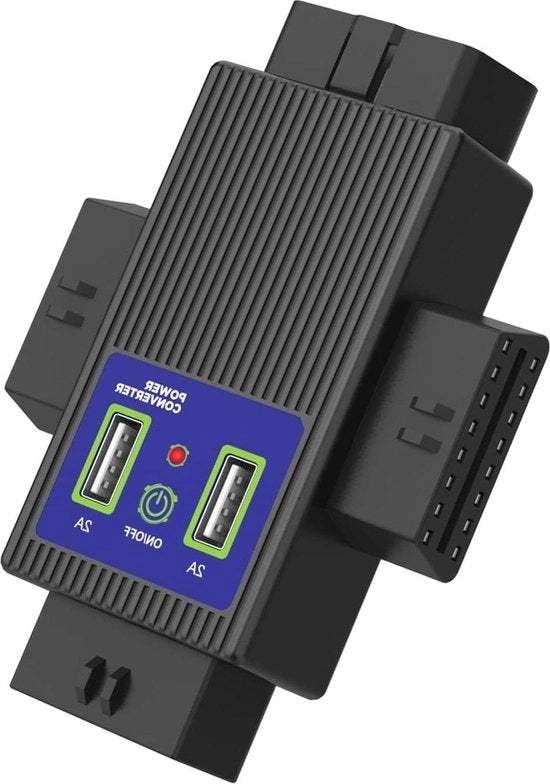 Adattatore OBD2 1 a 3-splitter converter completo 16 pini - per scanner di diagnostica automobilistica e lettore di codici con 2 porte USB