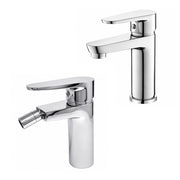 Set miscelatori lavabo bidet in ottone cromato Pink