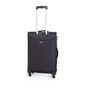 Trolley Valigia Media Morbida in Poliestere 4 Ruote TSA Ravizzoni Ambra Nero