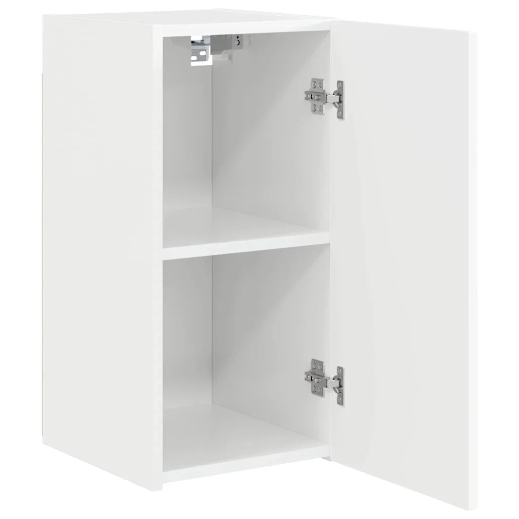 Mobile TV da parete-Mobile TV a Muro-Credenza TV Bianco Lucido 30 x 31 x 60 cm