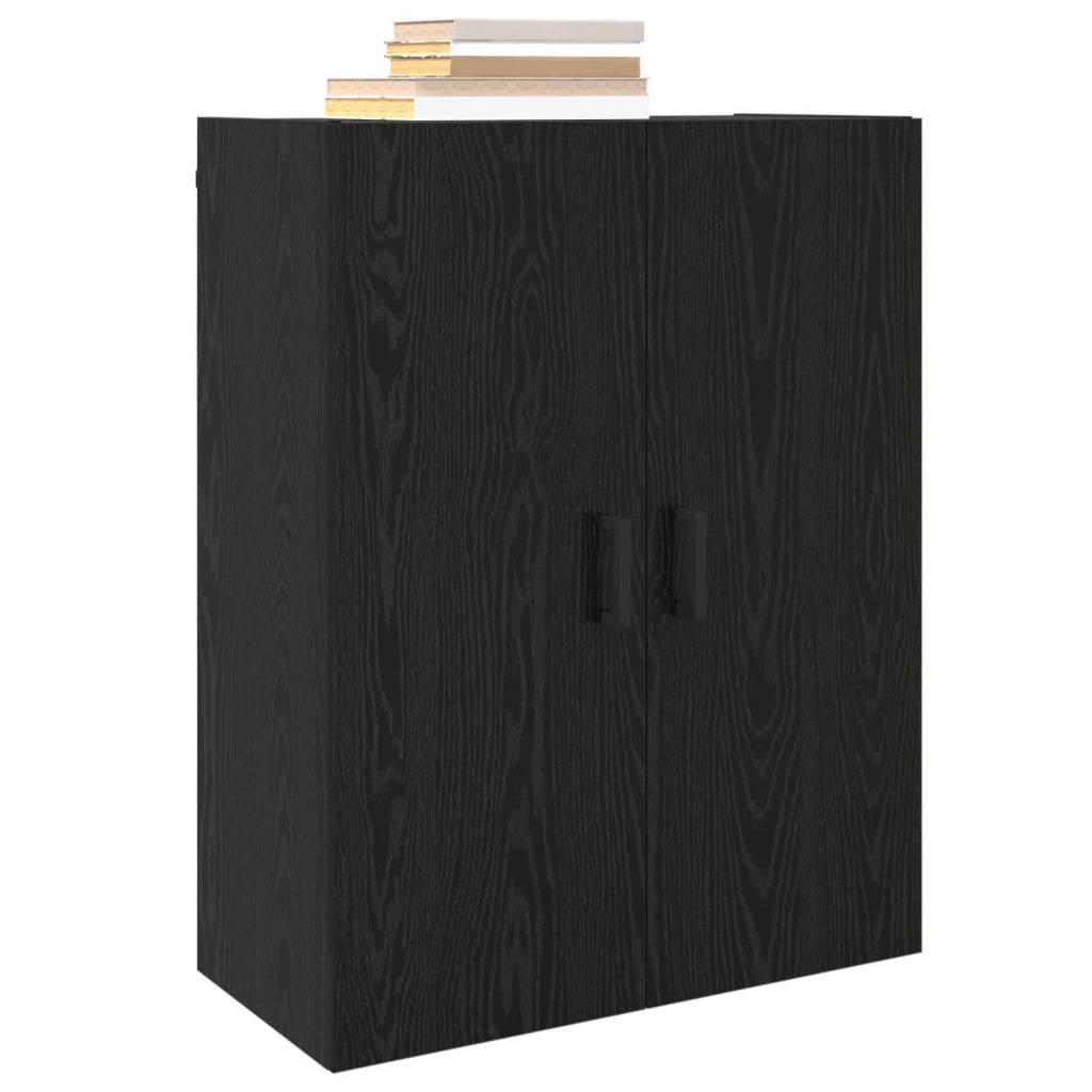 Armadietto a muro Rovere Nero 69,5 x 34 x 90 cm 879518