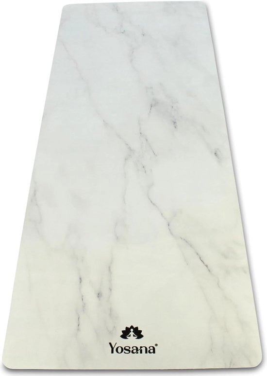 Mat di yoga in gomma naturale, antiscivolo, mat di yoga con superficie a microfibra per rapida assorbimento di sudore, mat di sport lavabile in lavatrice, 183 x 68 cm