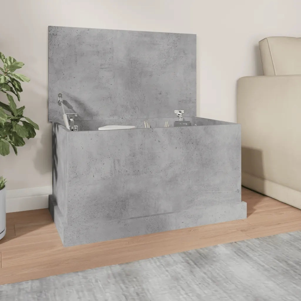 Contenitore Grigio Cemento 70x40x38 cm in Legno Multistrato 816508