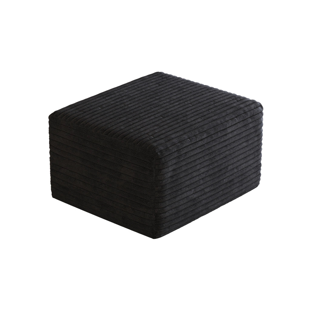 OTTOMAN Senza montaggio 72 x 18 x 18 cm Tessuto nero