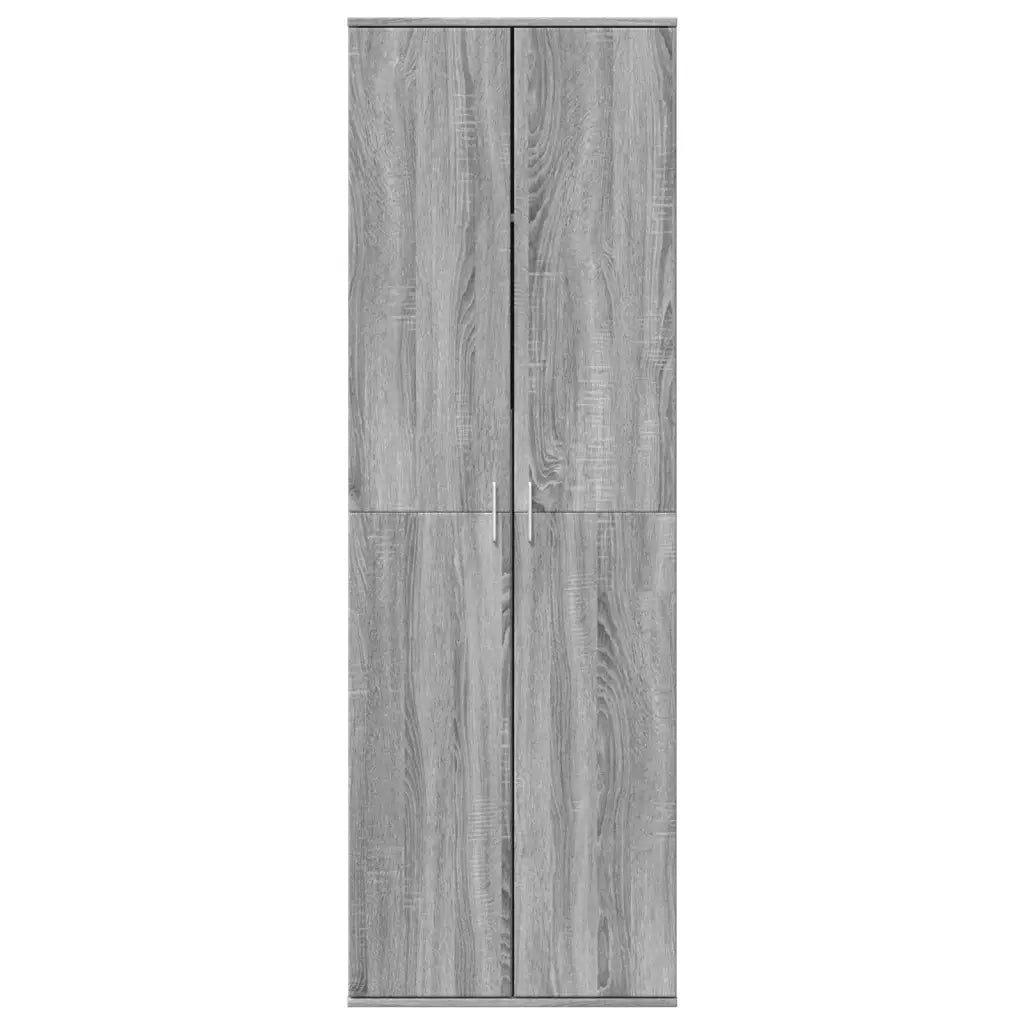 Credenza-Buffet-Armadio da cucina Grigio Sonoma 60x35x180 cm in Legno Multistrato