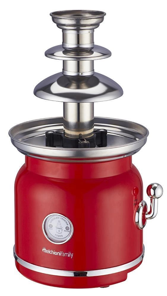Melchioni 118370003 fontana di cioccolato Rosso, Acciaio inox 90 W
