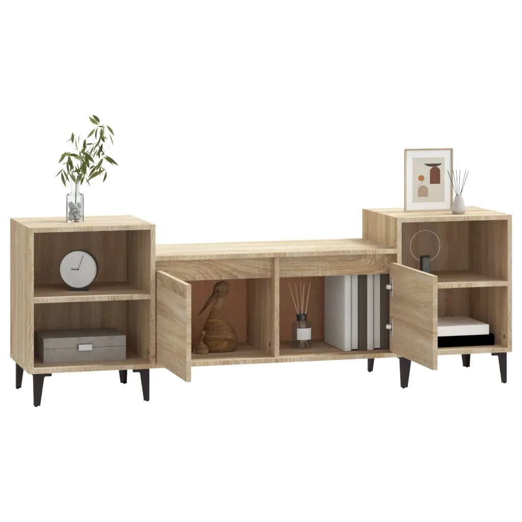 Mobile Porta TV Rovere Sonoma 160x35x55 cm Legno Multistrato 821199