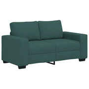Divano | Divano da soggiorno | Sofa a 2 Posti Verde Scuro 160x77x82 cm in Tessuto