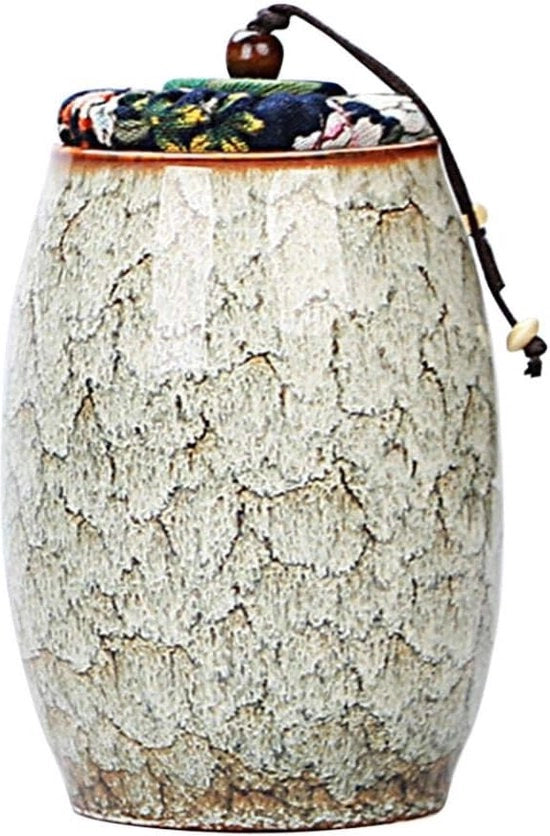 Piatto di conservazione per cucina con coperchi stile vintage, libero da fogli di tè, erbe secche, 300ML, (grigio)