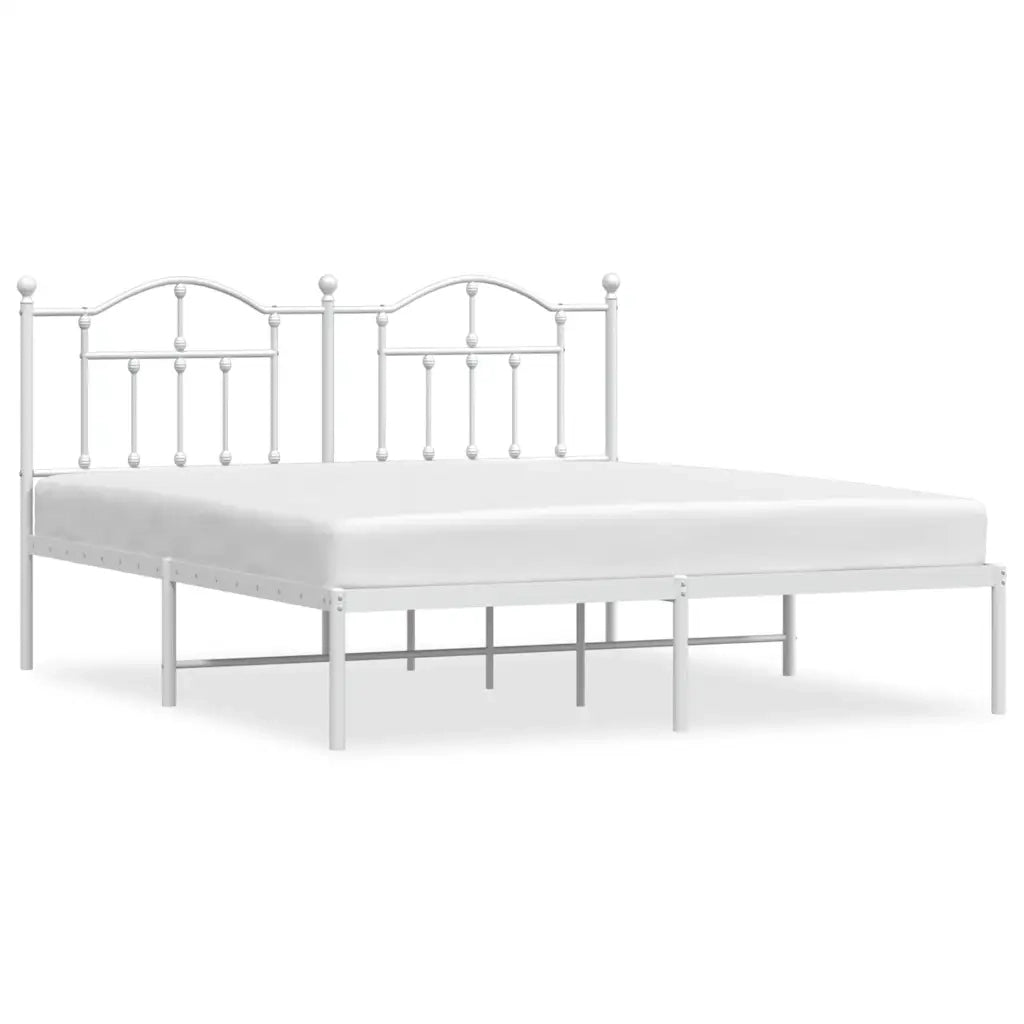 Giroletto con Testiera Metallo Bianco 183x213 cmcod mxl 129738
